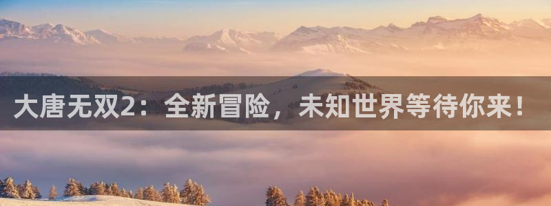 杜邦娱乐注册地址：大唐无双2：全新冒险，未知世界等待你来！